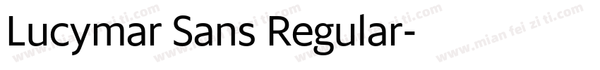 Lucymar Sans Regular字体转换